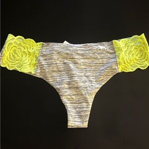 NWT PINK no show and lace thong